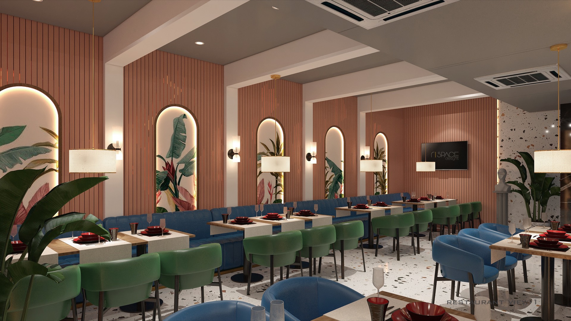 Restaurant dining area